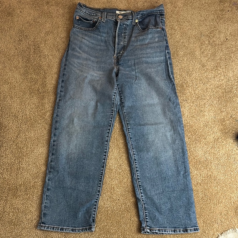 Levi's Blue Ankle Cropped Jeans